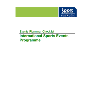 International Sports Events Programme